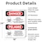 Signmission Chlorine Hazard Area Bilingual Danger Sign, Plastic, 18in W x 24in L, 2PK OS-2PACK-DS-P-1824-VS-1067 - alternate 7